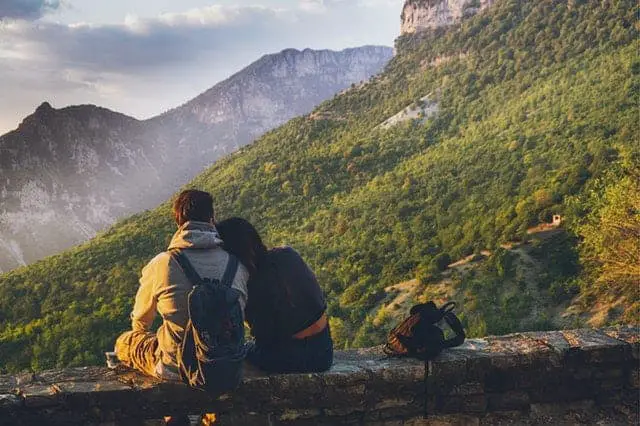 couple hiking