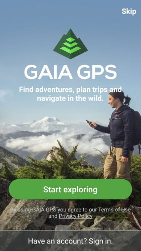 gaia gps hiking app