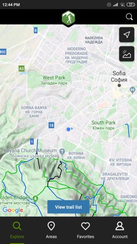 hiking project navigation gps app