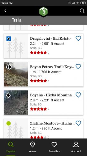 hiking project app trails