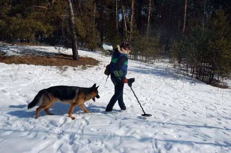 hiking and metal detecting