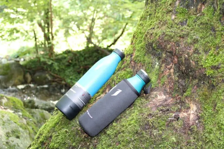 two insulated water bottles