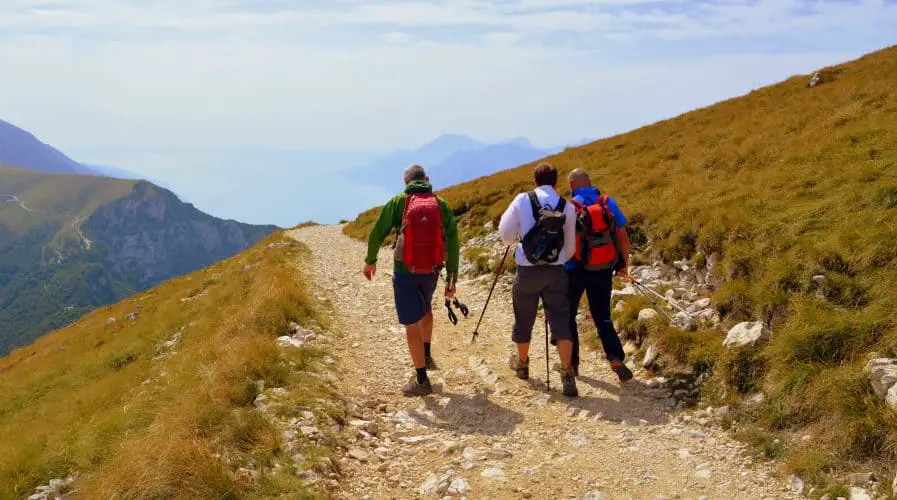 people hiking