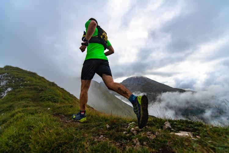 runner in the mountains