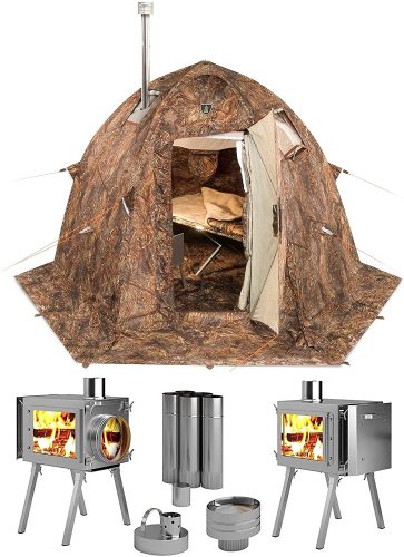 Russian-Bear Hot Tent with Stove Pipe Vent