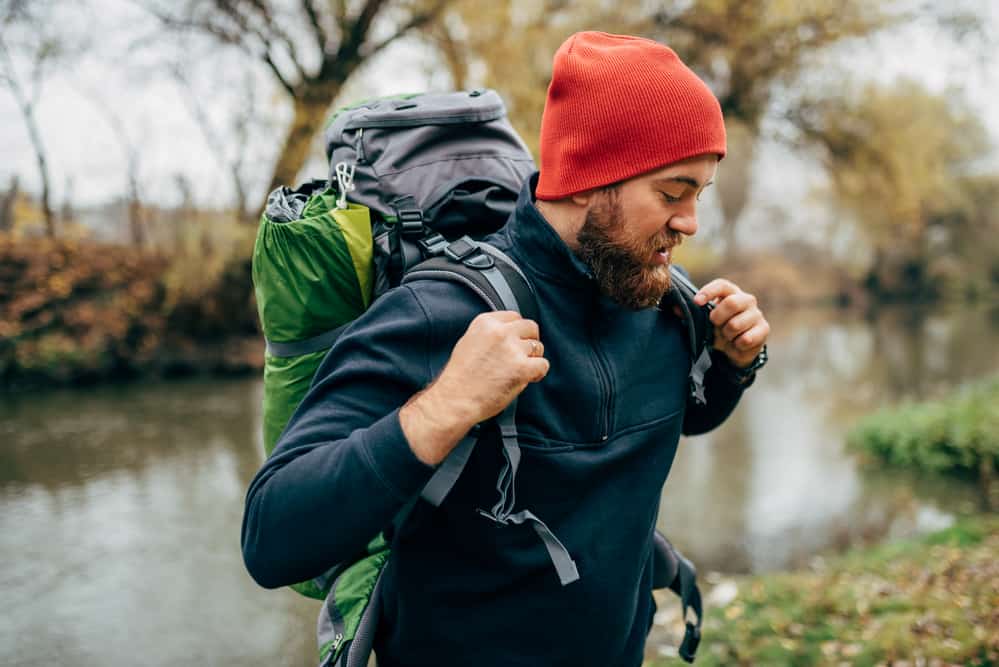 man with a backpack