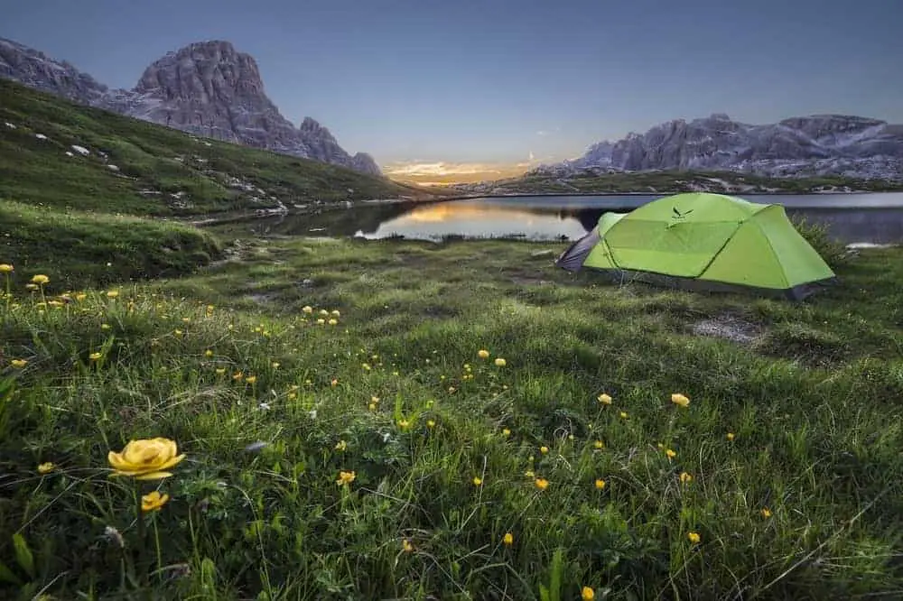 hiking during the night