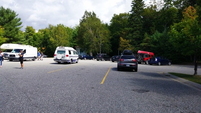 parking spot in Algonquin Park