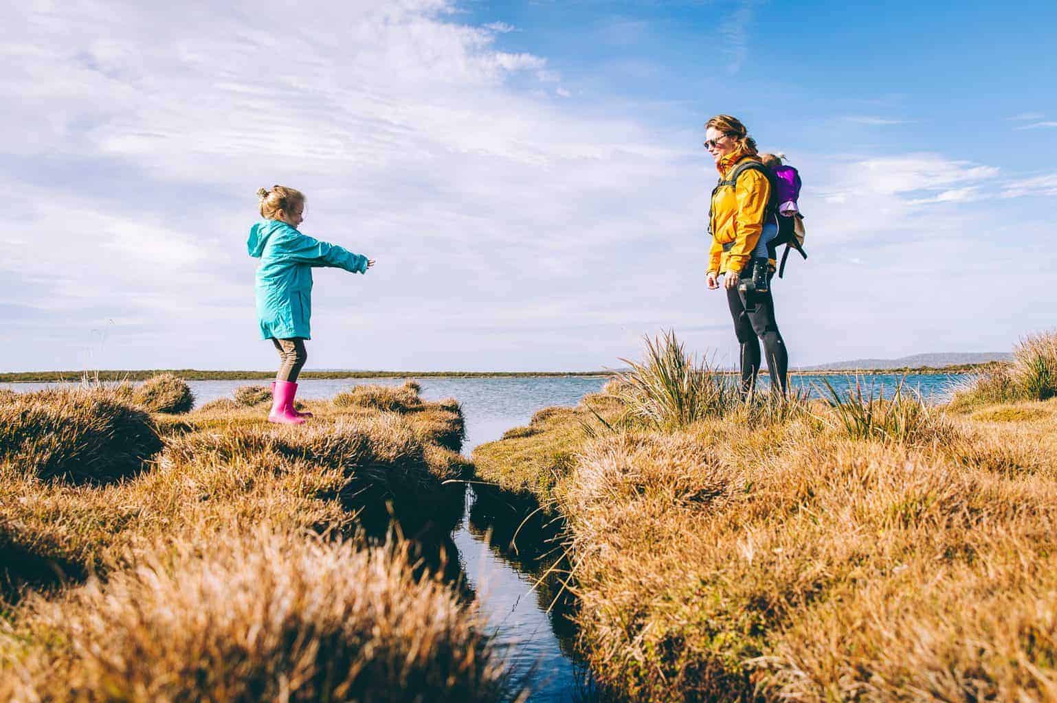 hiking with kids