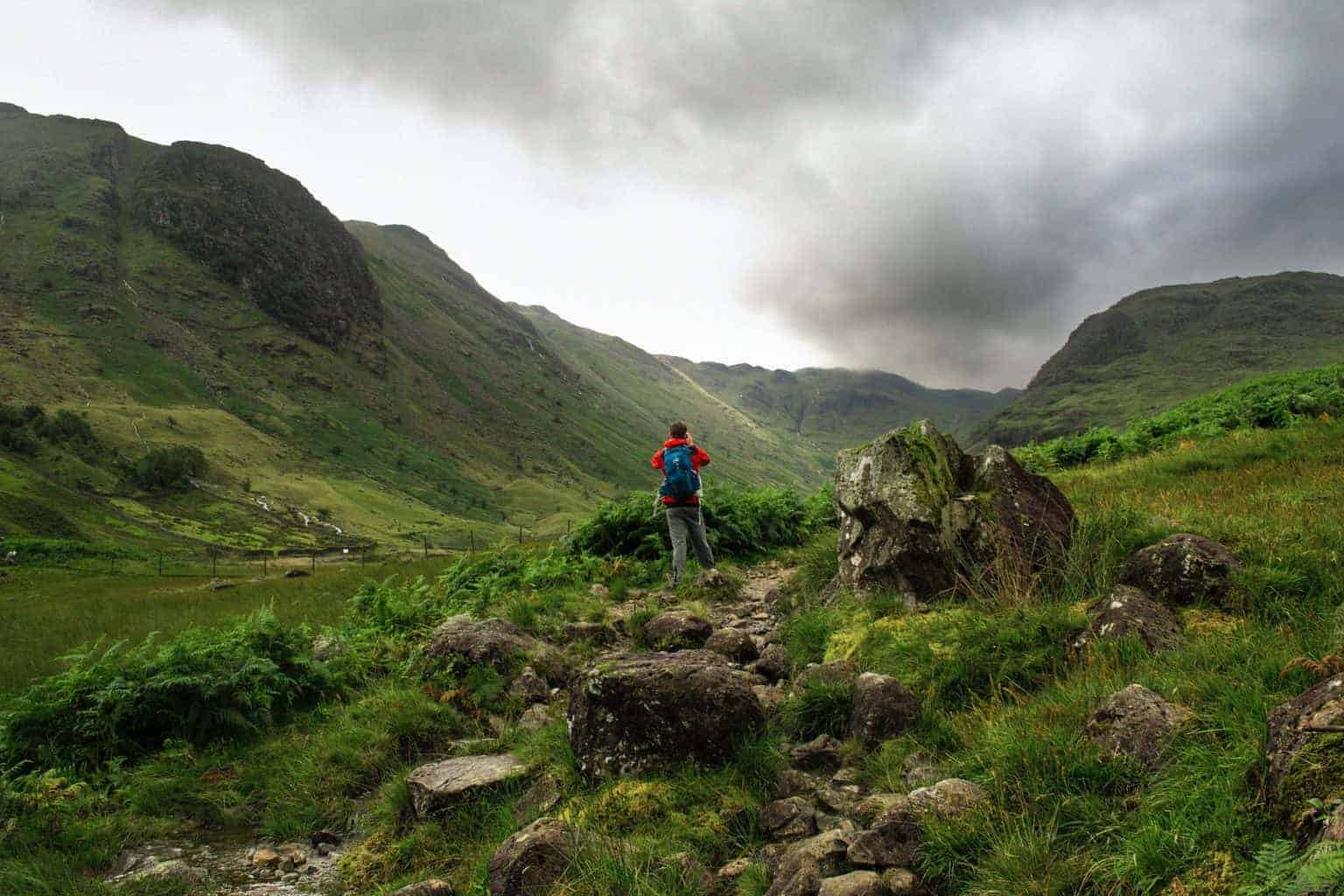 hiking in bad weather