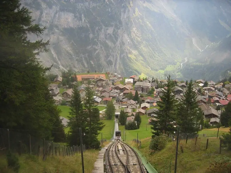 Allmendhubel Funicular train 