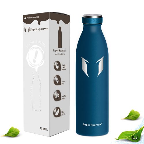 super sparrow stainless steel vacuum insulated water bottle