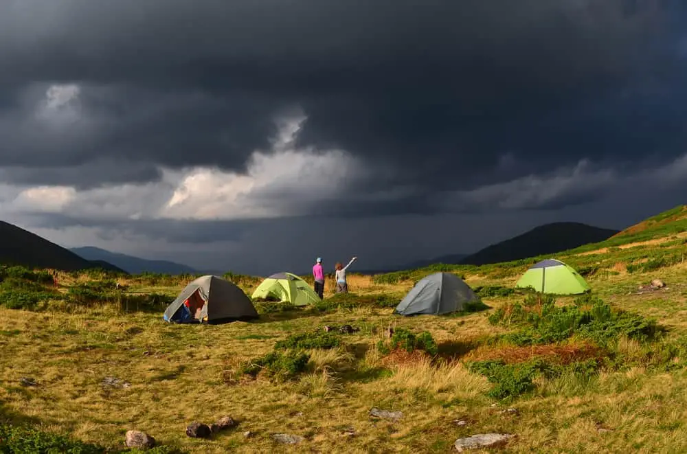 are tents waterproof